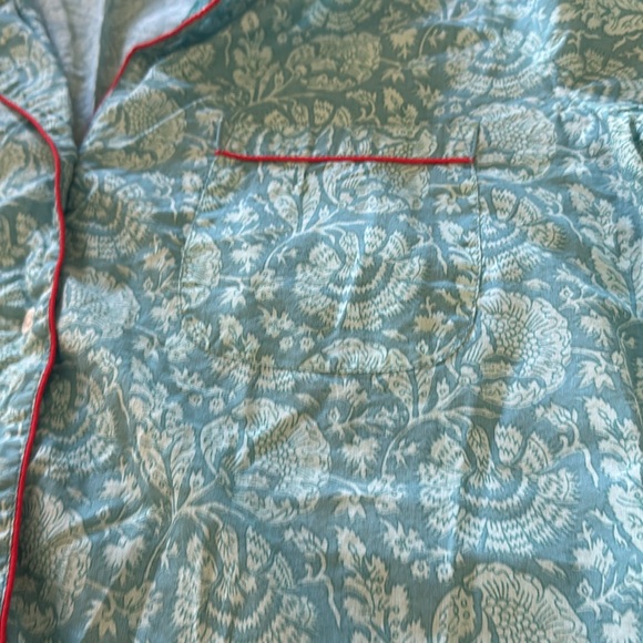 World Market Women’s Long Button Down Pajamas Long Sleeve Cotton Size S/M - Picture 12 of 13